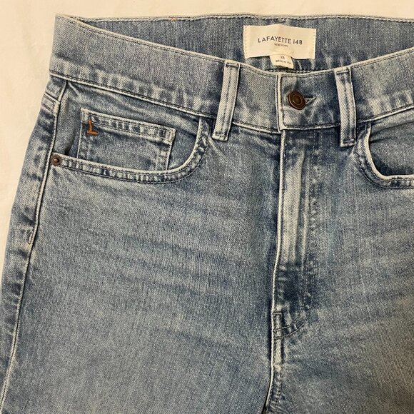 Lafayette 148 "Reeve" blue jeans, size 28 - Picture 3 of 9